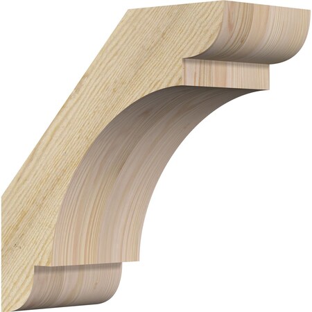 Ekena Millwork 6"W x 14"D x 14"H Olympic Rough Sawn Knee Brace, Douglas Fir BRC06X14X14OLY00RDF
